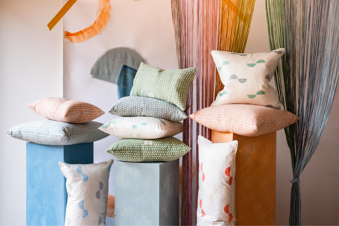  Express your personality through colour and pattern with our vibrant scatter handmade cushions. Contemporary design with traditional craftsmanship.